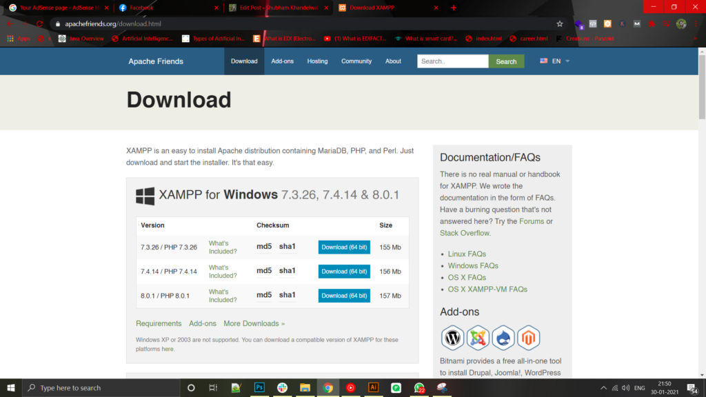 install WordPress
