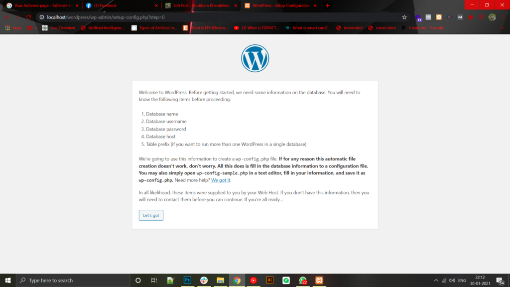 install WordPress