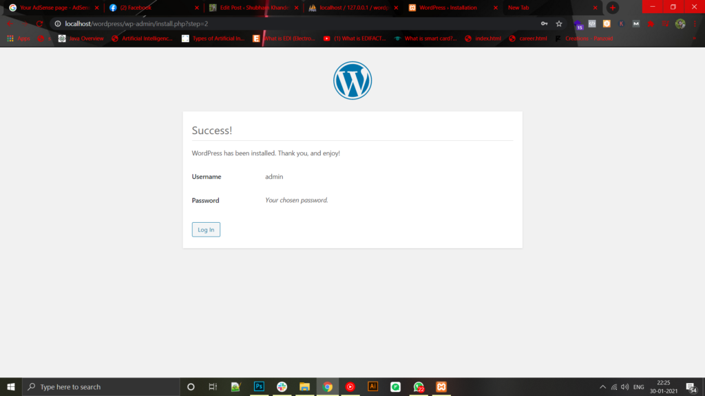 install WordPress